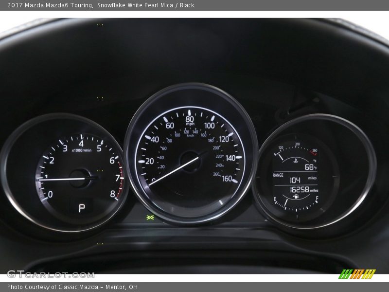 Snowflake White Pearl Mica / Black 2017 Mazda Mazda6 Touring