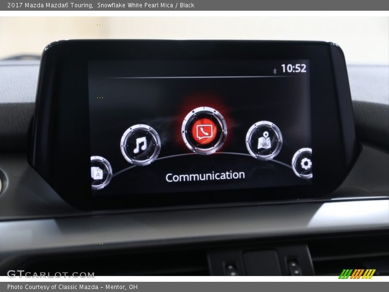 Snowflake White Pearl Mica / Black 2017 Mazda Mazda6 Touring