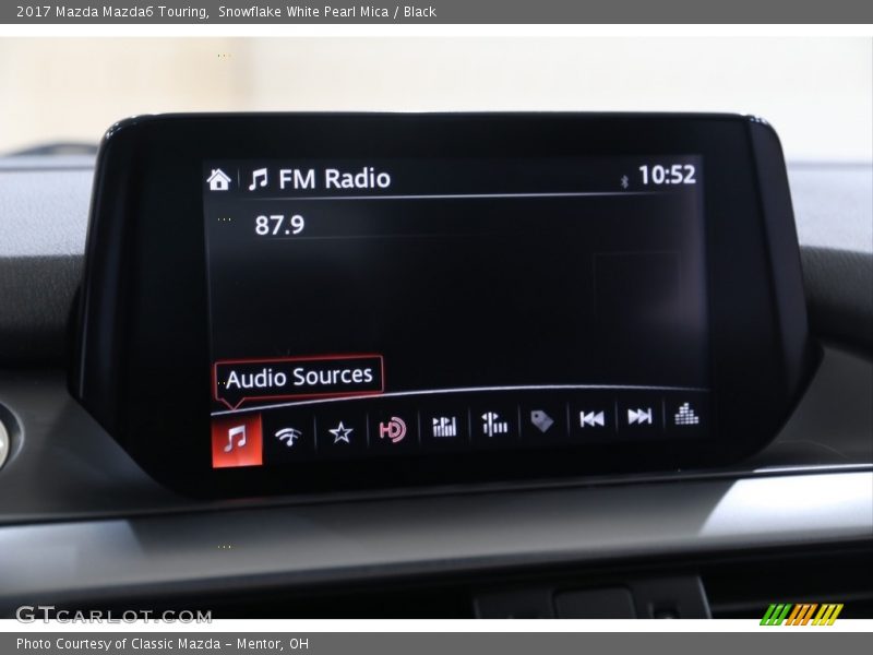 Snowflake White Pearl Mica / Black 2017 Mazda Mazda6 Touring