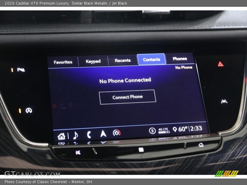 Stellar Black Metallic / Jet Black 2020 Cadillac XT6 Premium Luxury