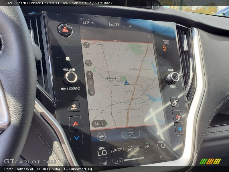 Navigation of 2020 Outback Limited XT
