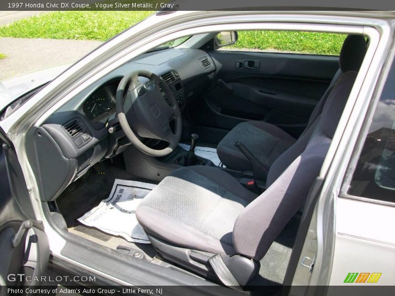 Vogue Silver Metallic / Gray 1997 Honda Civic DX Coupe