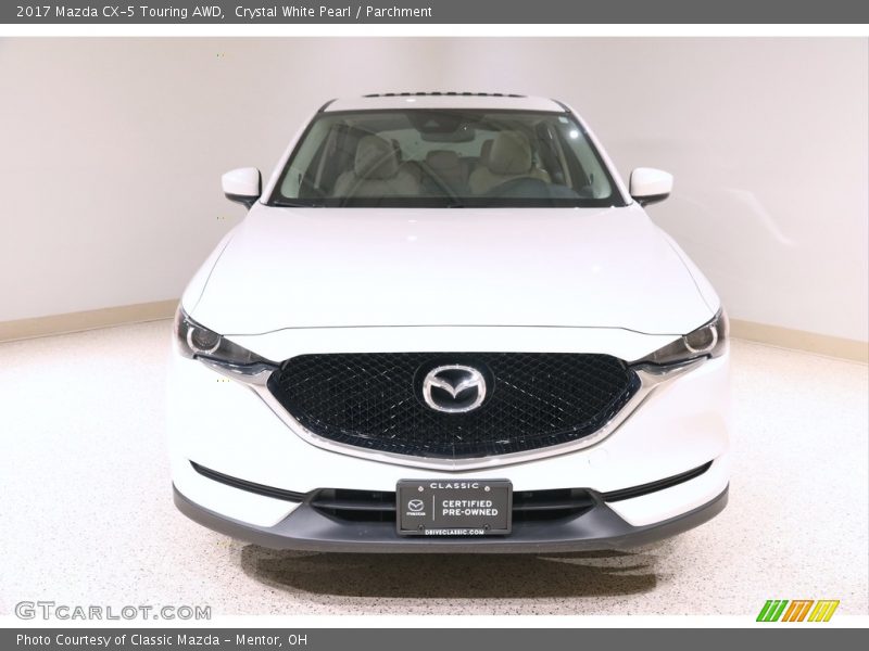 Crystal White Pearl / Parchment 2017 Mazda CX-5 Touring AWD