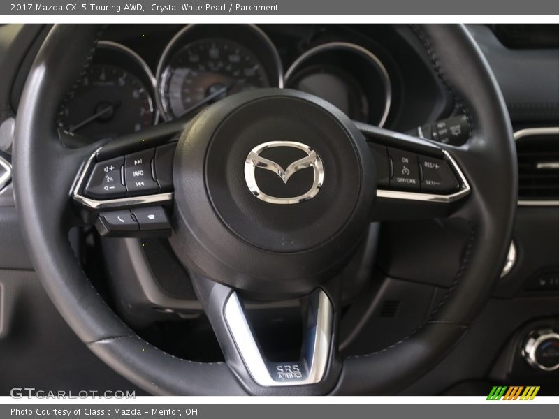 Crystal White Pearl / Parchment 2017 Mazda CX-5 Touring AWD