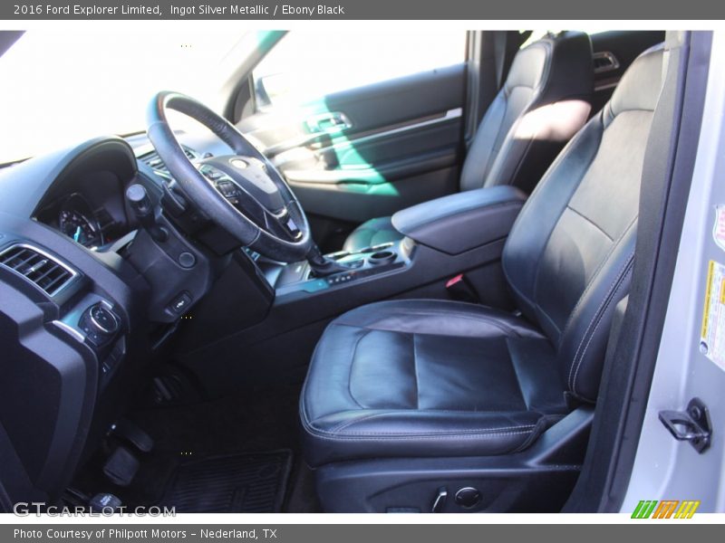 Ingot Silver Metallic / Ebony Black 2016 Ford Explorer Limited