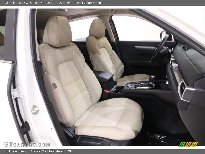 Crystal White Pearl / Parchment 2017 Mazda CX-5 Touring AWD