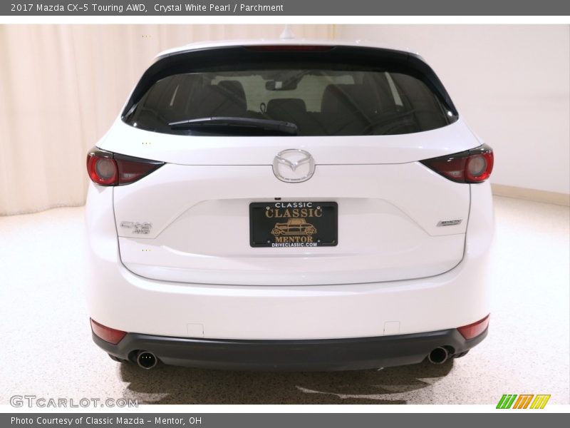 Crystal White Pearl / Parchment 2017 Mazda CX-5 Touring AWD