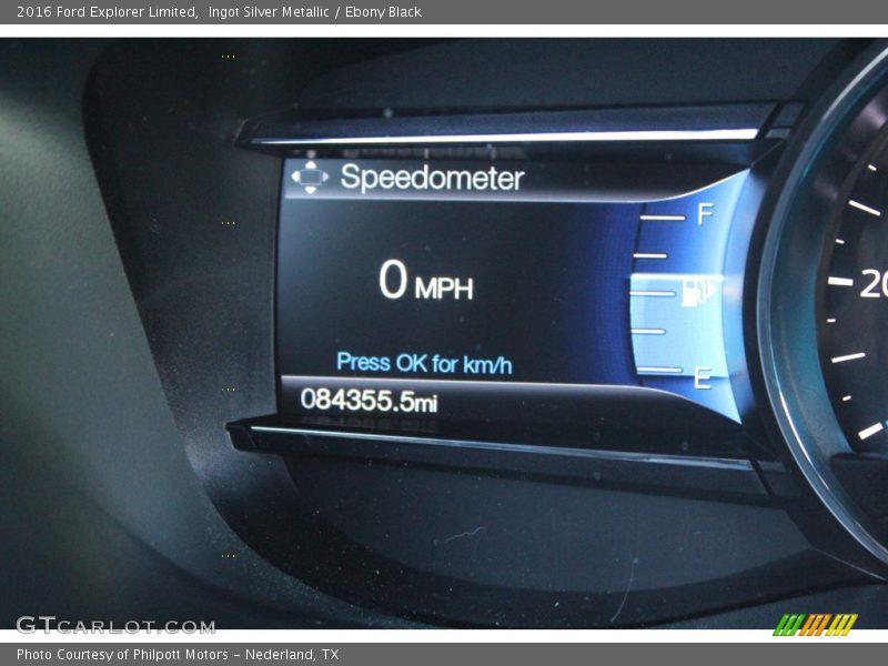 Ingot Silver Metallic / Ebony Black 2016 Ford Explorer Limited