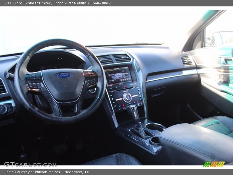 Ingot Silver Metallic / Ebony Black 2016 Ford Explorer Limited