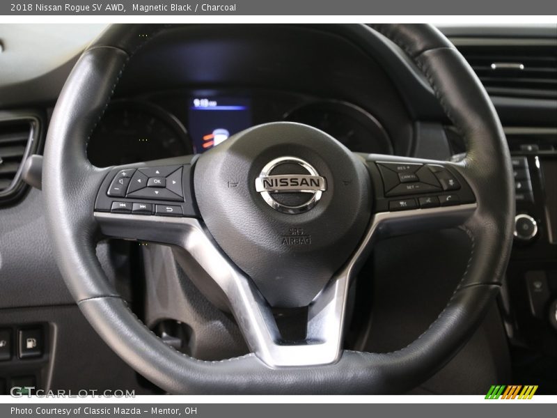 Magnetic Black / Charcoal 2018 Nissan Rogue SV AWD