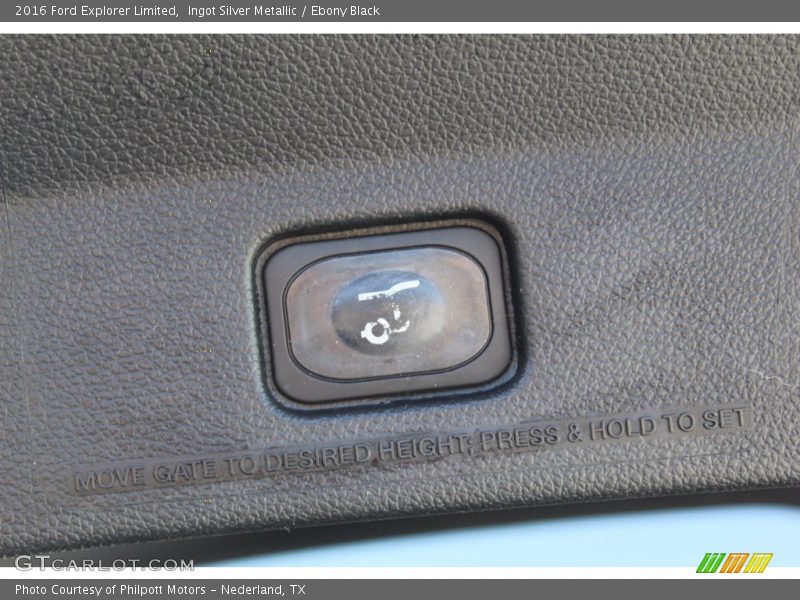 Ingot Silver Metallic / Ebony Black 2016 Ford Explorer Limited