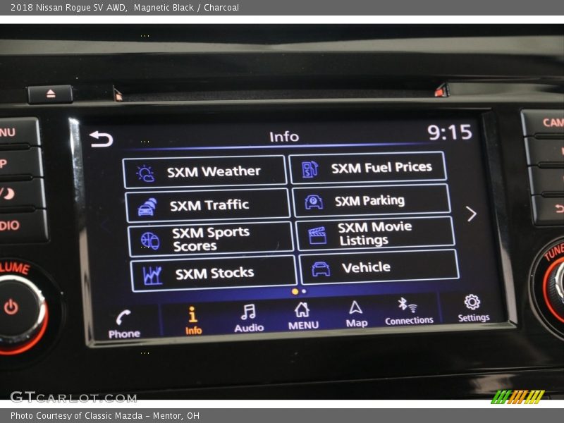 Magnetic Black / Charcoal 2018 Nissan Rogue SV AWD