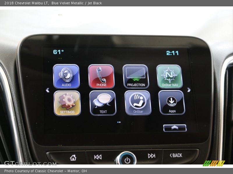Blue Velvet Metallic / Jet Black 2018 Chevrolet Malibu LT