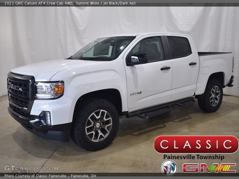 Summit White / Jet Black/Dark Ash 2021 GMC Canyon AT4 Crew Cab 4WD