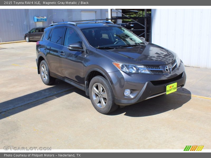 Magnetic Gray Metallic / Black 2015 Toyota RAV4 XLE