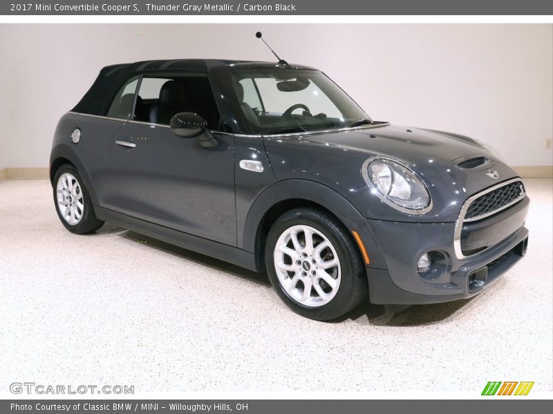 Thunder Gray Metallic / Carbon Black 2017 Mini Convertible Cooper S