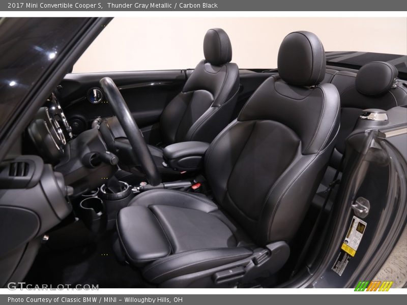 Thunder Gray Metallic / Carbon Black 2017 Mini Convertible Cooper S