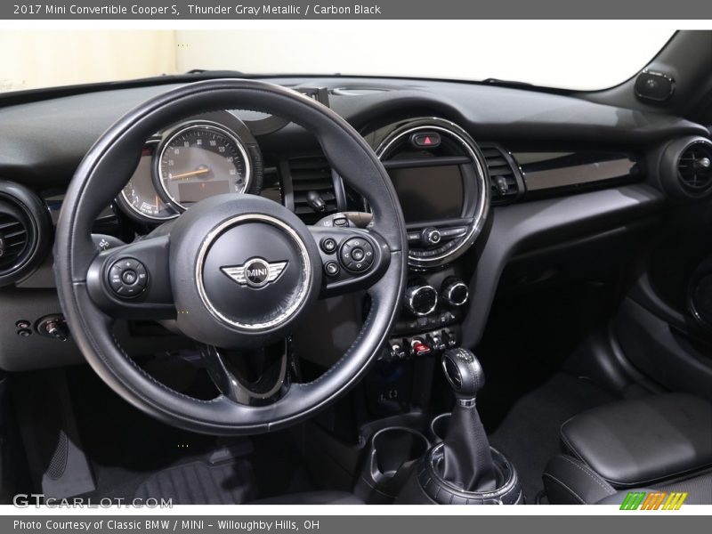 Thunder Gray Metallic / Carbon Black 2017 Mini Convertible Cooper S