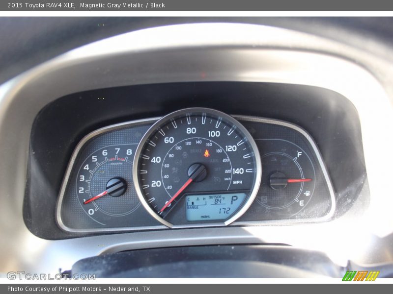 Magnetic Gray Metallic / Black 2015 Toyota RAV4 XLE