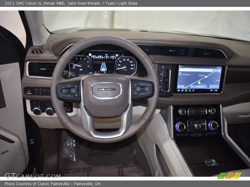 Satin Steel Metallic / Teak/­Light Shale 2021 GMC Yukon XL Denali 4WD
