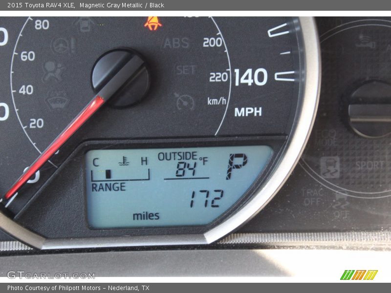 Magnetic Gray Metallic / Black 2015 Toyota RAV4 XLE