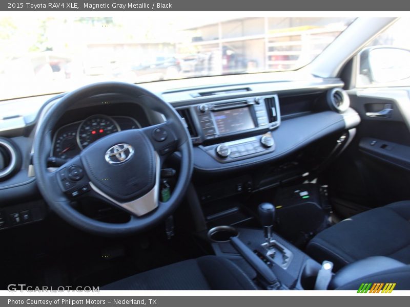 Magnetic Gray Metallic / Black 2015 Toyota RAV4 XLE
