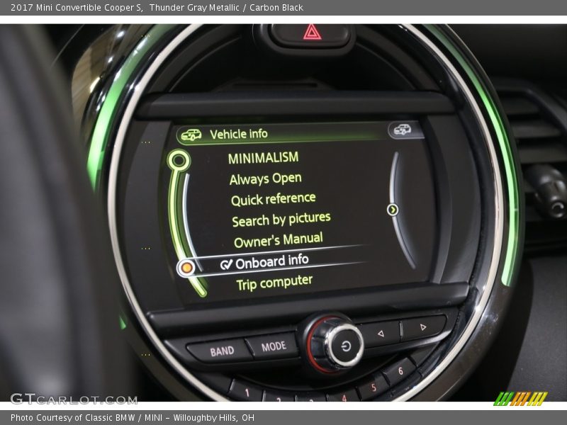 Thunder Gray Metallic / Carbon Black 2017 Mini Convertible Cooper S