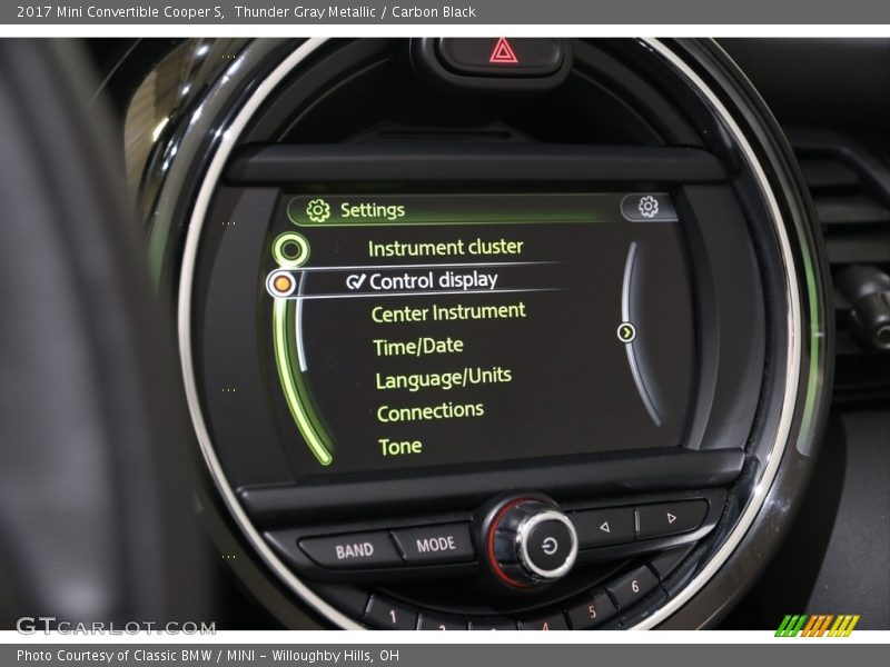 Thunder Gray Metallic / Carbon Black 2017 Mini Convertible Cooper S