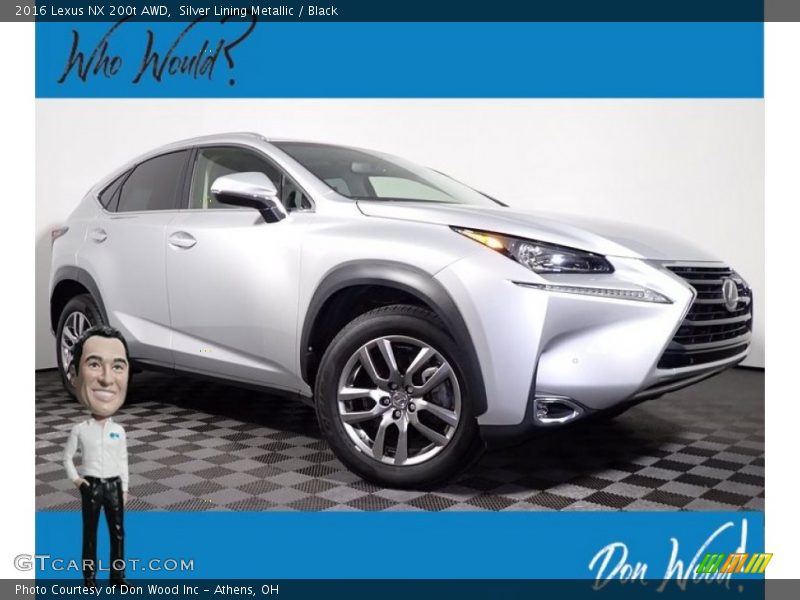 Silver Lining Metallic / Black 2016 Lexus NX 200t AWD