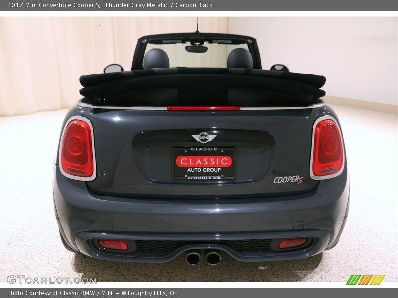 Thunder Gray Metallic / Carbon Black 2017 Mini Convertible Cooper S
