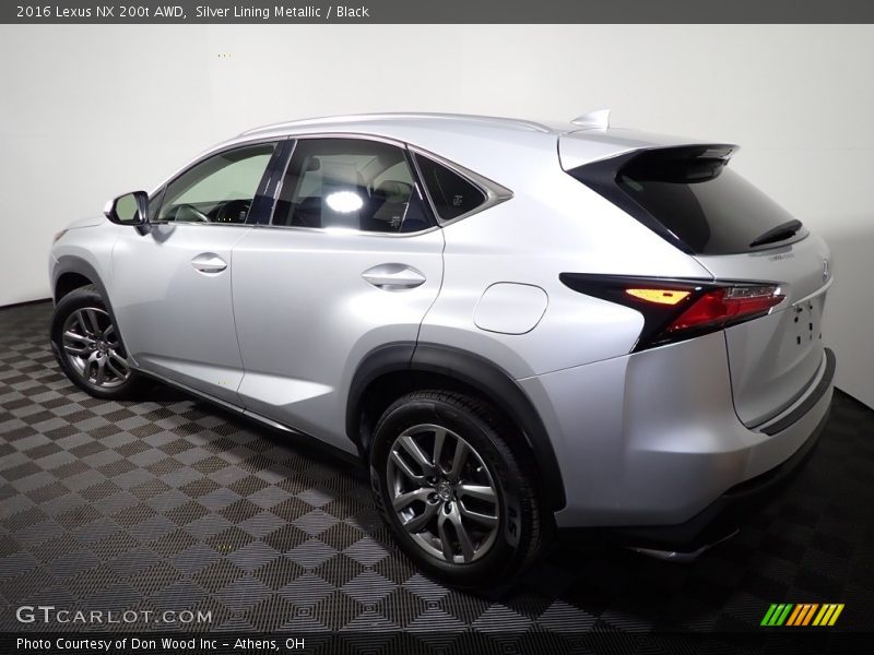 Silver Lining Metallic / Black 2016 Lexus NX 200t AWD