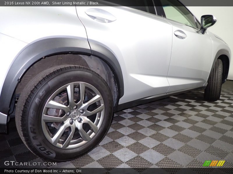 Silver Lining Metallic / Black 2016 Lexus NX 200t AWD