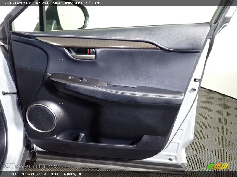 Silver Lining Metallic / Black 2016 Lexus NX 200t AWD