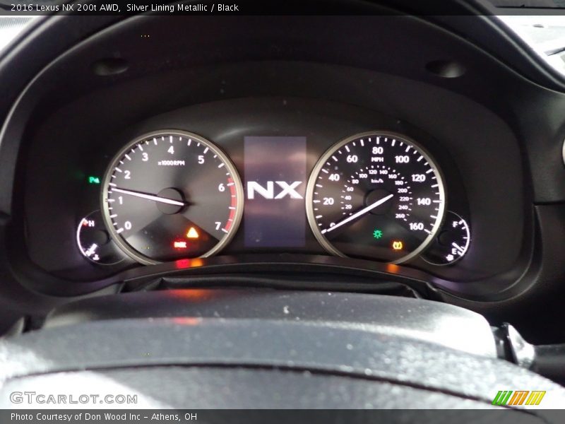 Silver Lining Metallic / Black 2016 Lexus NX 200t AWD