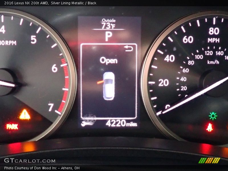 Silver Lining Metallic / Black 2016 Lexus NX 200t AWD