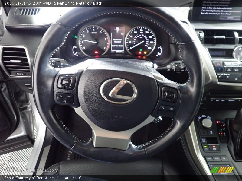 Silver Lining Metallic / Black 2016 Lexus NX 200t AWD