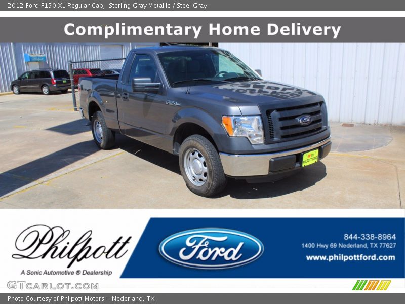 Sterling Gray Metallic / Steel Gray 2012 Ford F150 XL Regular Cab