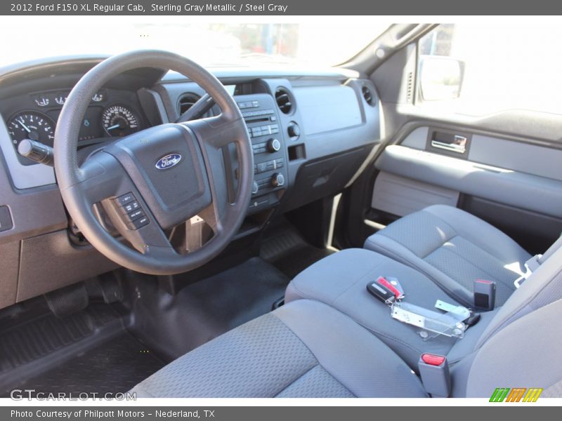 Sterling Gray Metallic / Steel Gray 2012 Ford F150 XL Regular Cab
