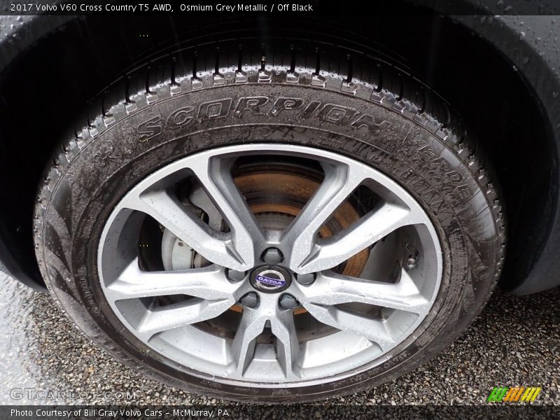 Osmium Grey Metallic / Off Black 2017 Volvo V60 Cross Country T5 AWD