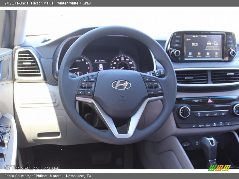 Winter White / Gray 2021 Hyundai Tucson Value