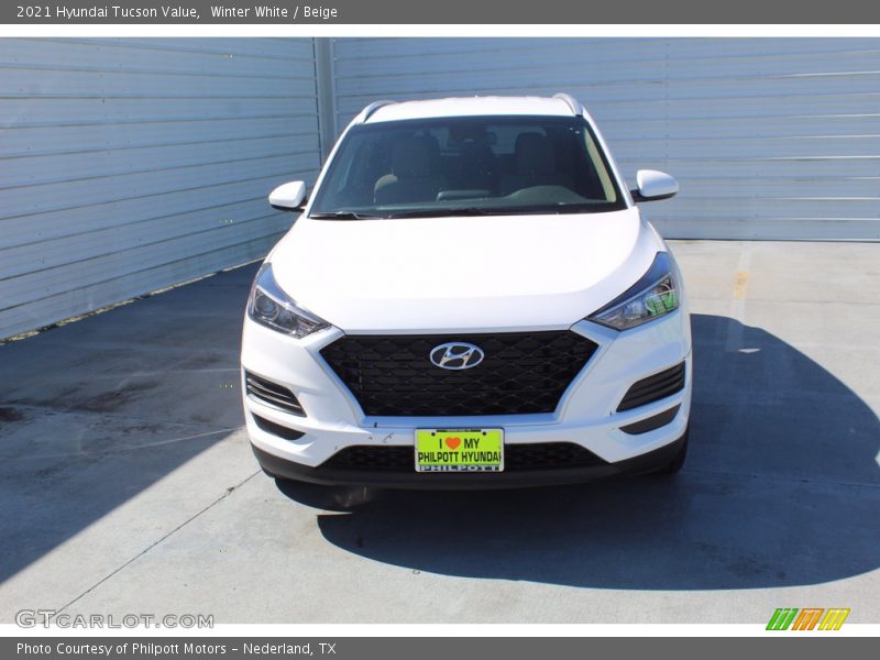 Winter White / Beige 2021 Hyundai Tucson Value