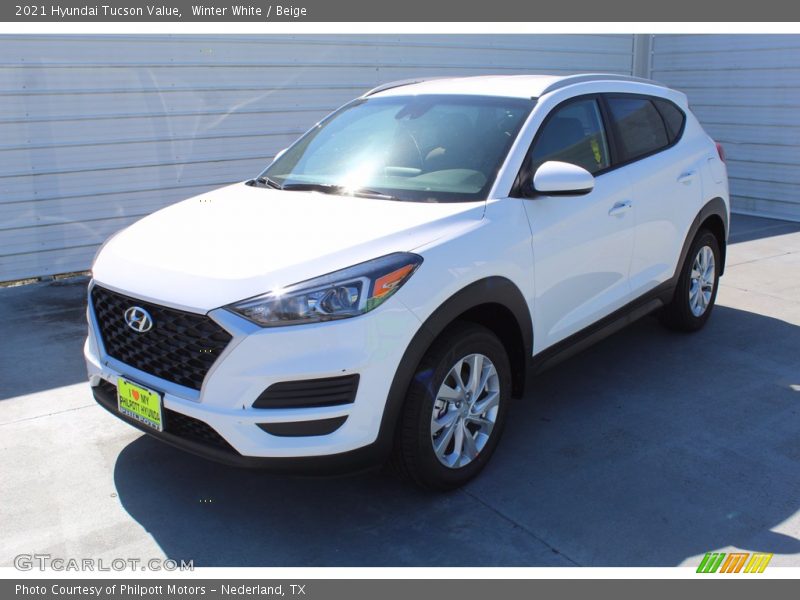 Winter White / Beige 2021 Hyundai Tucson Value