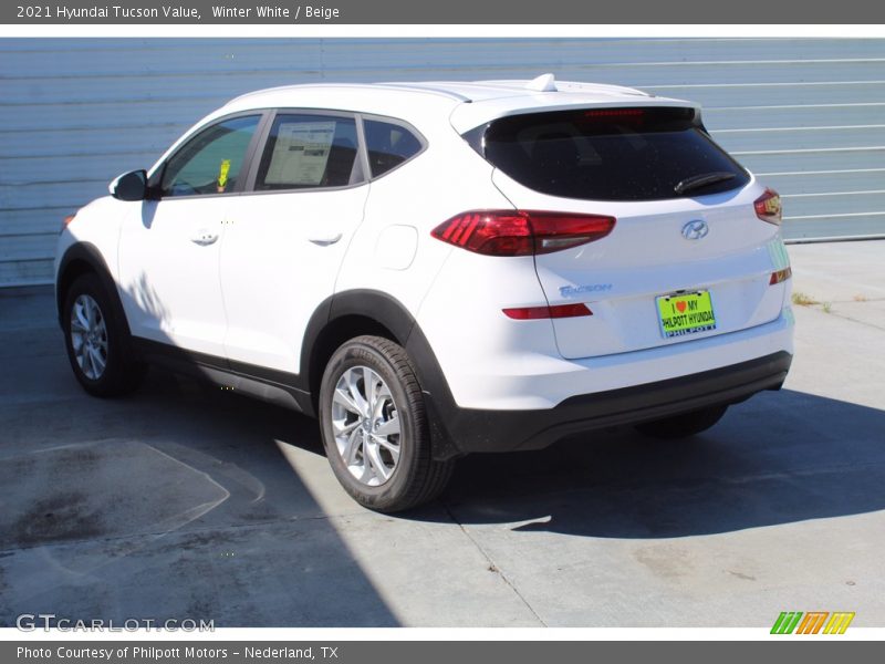 Winter White / Beige 2021 Hyundai Tucson Value