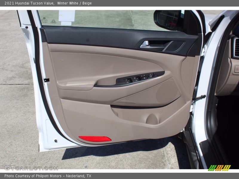 Winter White / Beige 2021 Hyundai Tucson Value