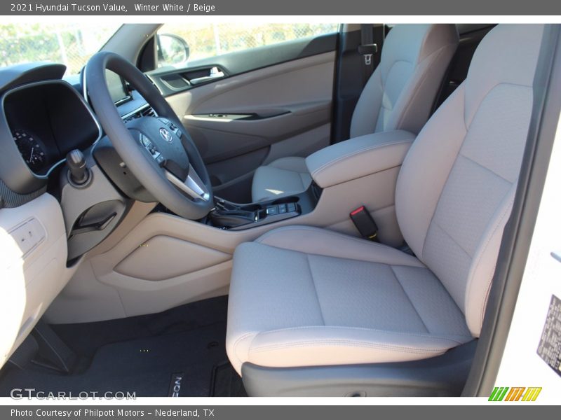 Winter White / Beige 2021 Hyundai Tucson Value