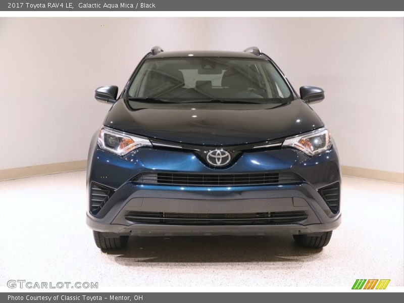 Galactic Aqua Mica / Black 2017 Toyota RAV4 LE