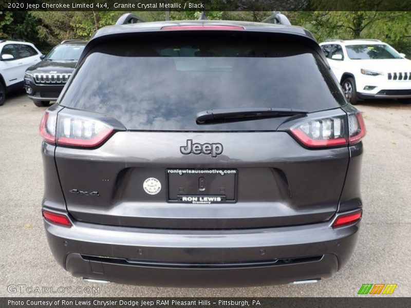 Granite Crystal Metallic / Black 2020 Jeep Cherokee Limited 4x4