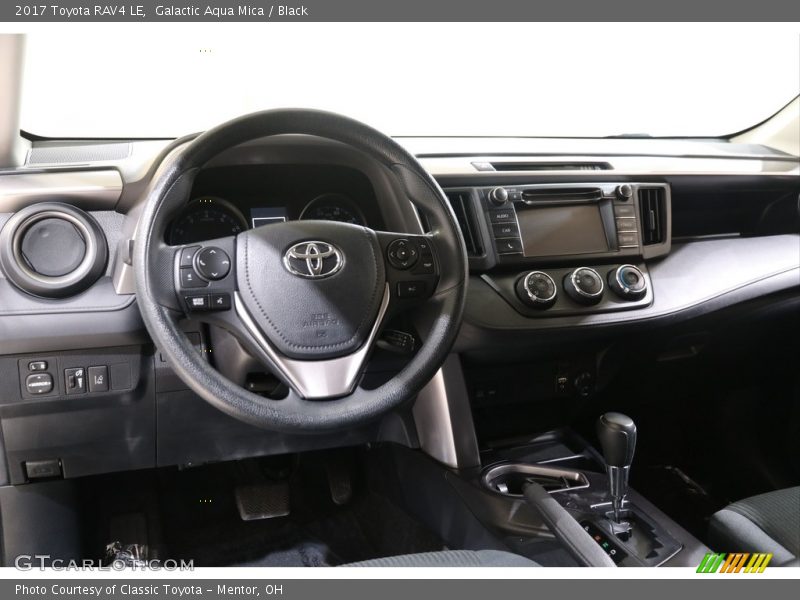 Galactic Aqua Mica / Black 2017 Toyota RAV4 LE