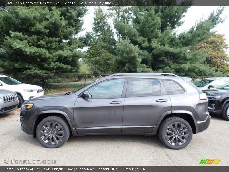 Granite Crystal Metallic / Black 2020 Jeep Cherokee Limited 4x4