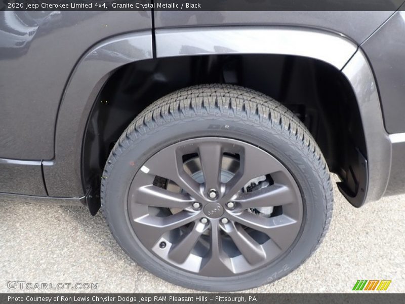 Granite Crystal Metallic / Black 2020 Jeep Cherokee Limited 4x4